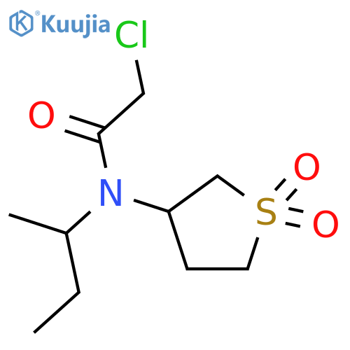 N-(butan-2-yl)-2-chloro-N-(1,1-dioxo-1λ?-thiolan-3-yl)acetamide structure