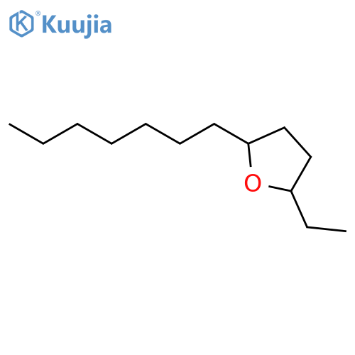 FURAN, 2-ETHYL-5-HEPTYLTETRAHYDRO- structure