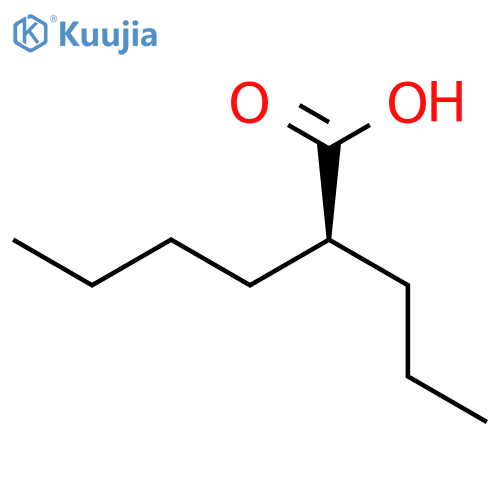 HEXANOIC ACID, 2-PROPYL-, (2S)- structure