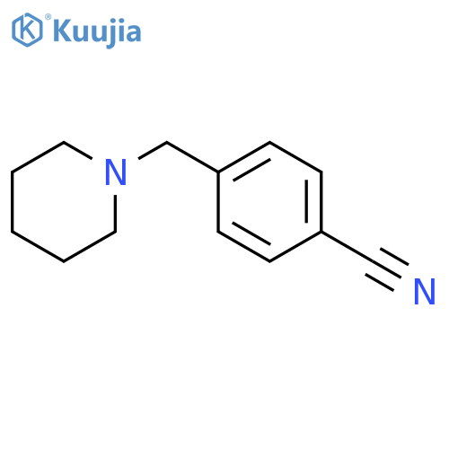 4-(piperidin-1-ylmethyl)benzonitrile structure