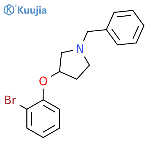 Pyrrolidine, 3-(2-bromophenoxy)-1-(phenylmethyl)- structure