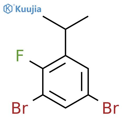 Benzene, 1,5-dibromo-2-fluoro-3-(1-methylethyl)- structure