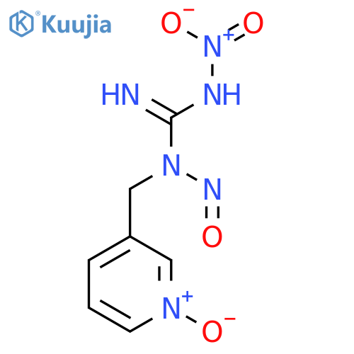 GUANIDINE, N'-NITRO-N-NITROSO-N-[(1-OXIDO-3-PYRIDINYL)METHYL]- structure