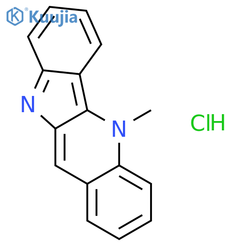 5-methyl-5H-indolo[3,2-b]quinoline hydrochloride (1:1) structure