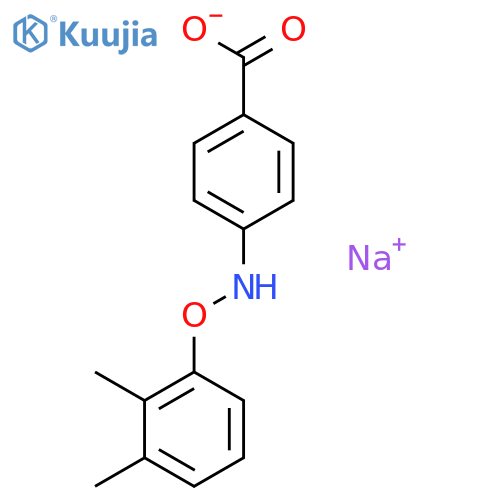 sodium 4-[(2,3-dimethylphenoxy)amino]benzoate structure