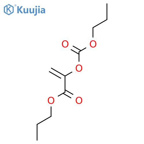 2-Propenoic acid, 2-[(propoxycarbonyl)oxy]-, propyl ester structure