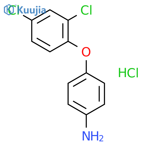 Benzenamine, 4-(2,4-dichlorophenoxy)-, hydrochloride structure