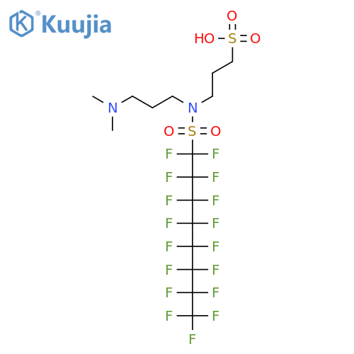 1-Propanesulfonic acid,3-[[3-(dimethylamino)propyl][(1,1,2,2,3,3,4,4,5,5,6,6,7,7,8,8,8-heptadecafluorooctyl)sulfonyl]amino]- structure