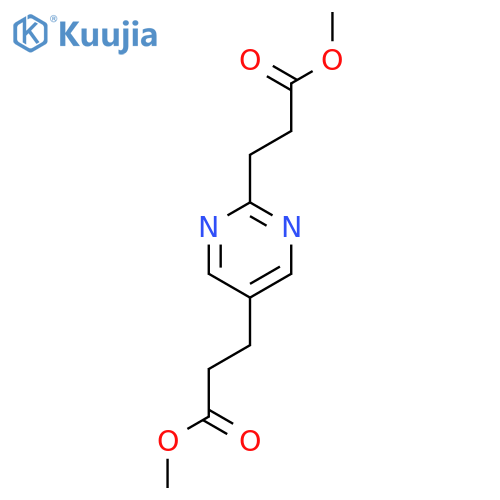 (pyrimidin-2,5-diyl)-bis-propionic acid dimethyl ester structure