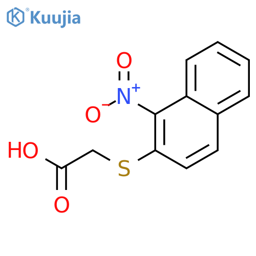 Acetic acid, [(1-nitro-2-naphthalenyl)thio]- structure