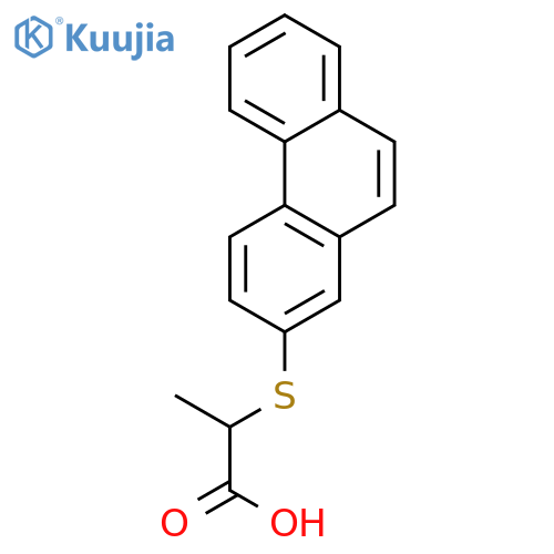 PROPANOIC ACID, 2-(2-PHENANTHRENYLTHIO)- structure