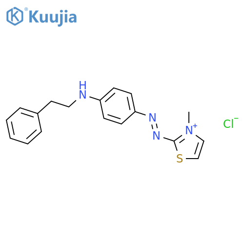 Thiazolium,3-methyl-2-[2-[4-[methyl(phenylmethyl)amino]phenyl]diazenyl]-, chloride (1:1) structure