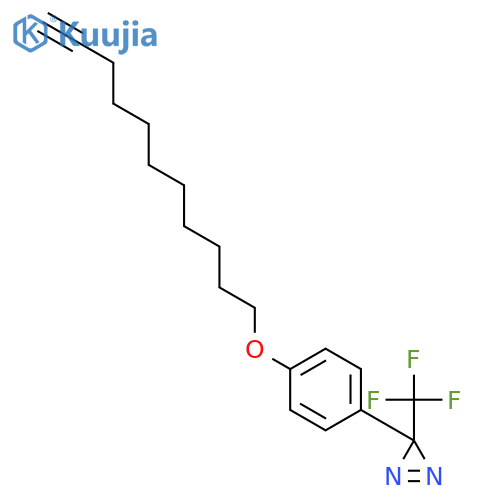 3H-DIAZIRINE, 3-(TRIFLUOROMETHYL)-3-[4-(10-UNDECYNYLOXY)PHENYL]- structure