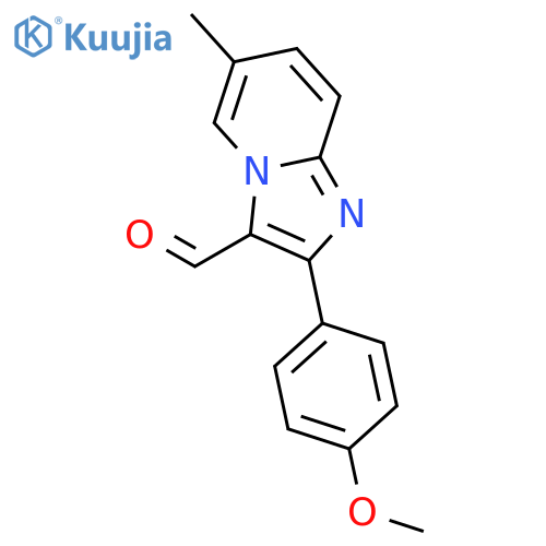 2-(4-methoxyphenyl)-6-methylimidazo[1,2-a]pyridine-3-carbaldehyde structure