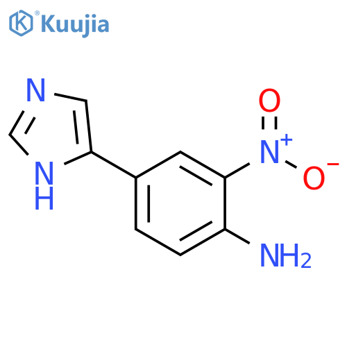 4-(1H-imidazol-5-yl)-2-nitro-Benzenamine structure
