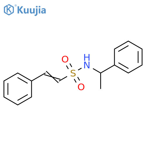 2-phenyl-N-(1-phenylethyl)ethene-1-sulfonamide structure