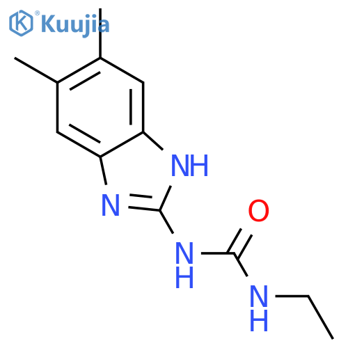 Urea, N-(5,6-dimethyl-1H-benzimidazol-2-yl)-N'-ethyl- structure