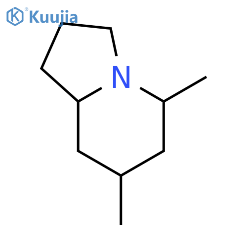 Indolizine,octahydro-5,7-dimethyl-, (5R,7R,8aR)- structure