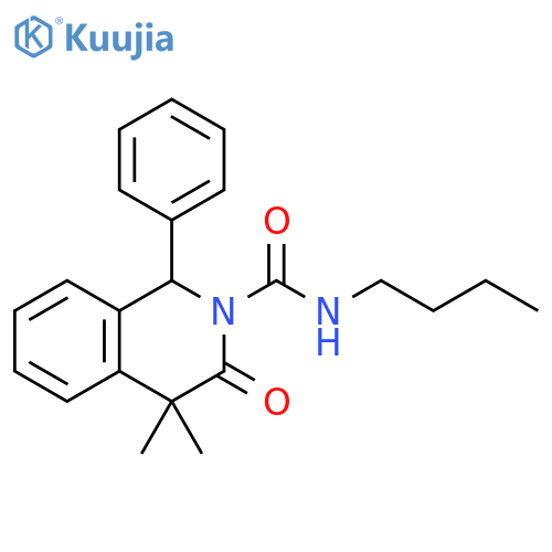 2(1H)-Isoquinolinecarboxamide,N-butyl-3,4-dihydro-4,4-dimethyl-3-oxo-1-phenyl- structure