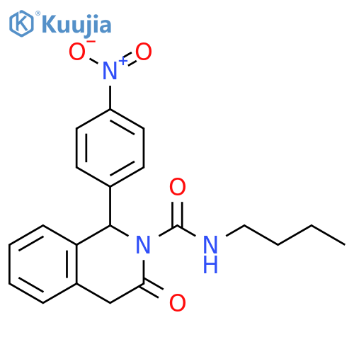 2(1H)-Isoquinolinecarboxamide,N-butyl-3,4-dihydro-1-(4-nitrophenyl)-3-oxo- structure