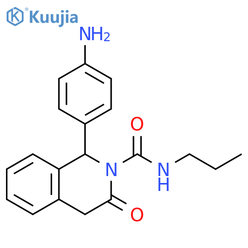 2(1H)-Isoquinolinecarboxamide,1-(4-aminophenyl)-3,4-dihydro-3-oxo-N-propyl- structure