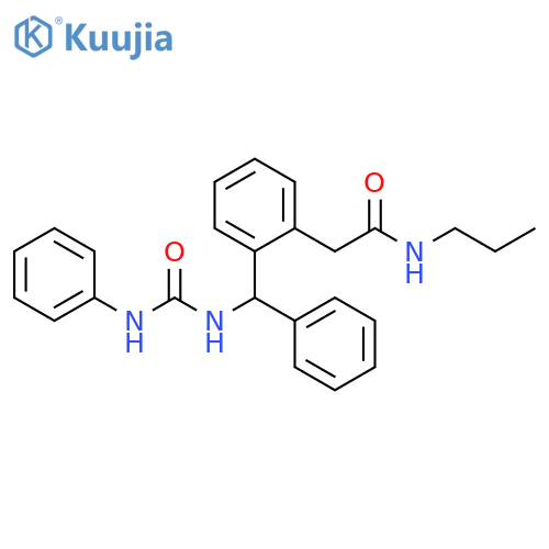 Benzeneacetamide,2-[phenyl[[(phenylamino)carbonyl]amino]methyl]-N-propyl- structure