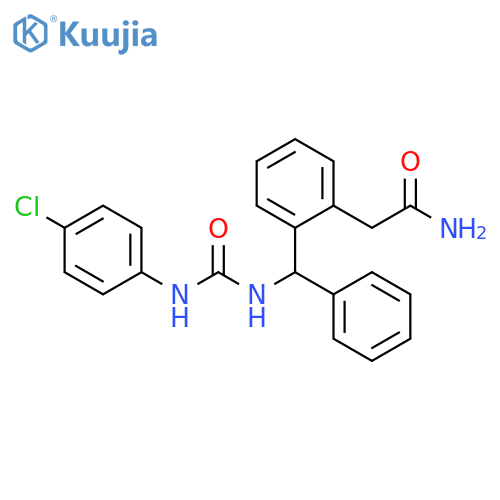 Benzeneacetamide,2-[[[[(4-chlorophenyl)amino]carbonyl]amino]phenylmethyl]- structure