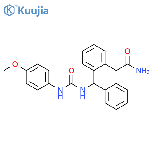 Benzeneacetamide,2-[[[[(4-methoxyphenyl)amino]carbonyl]amino]phenylmethyl]- structure