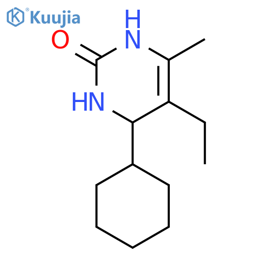 2(1H)-Pyrimidinone,4-cyclohexyl-5-ethyl-3,4-dihydro-6-methyl- structure