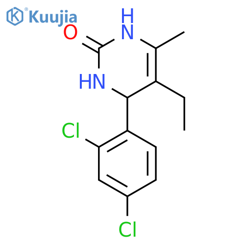 2(1H)-Pyrimidinone,4-(2,4-dichlorophenyl)-5-ethyl-3,4-dihydro-6-methyl- structure