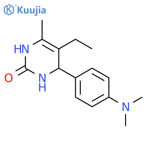 2(1H)-Pyrimidinone,4-[4-(dimethylamino)phenyl]-5-ethyl-3,4-dihydro-6-methyl- structure