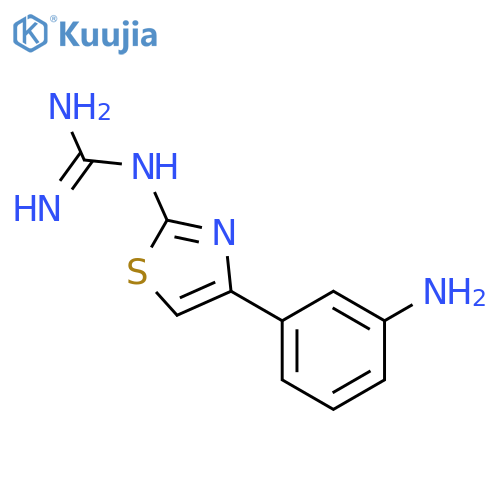 Guanidine, [4-(3-aminophenyl)-2-thiazolyl]- structure