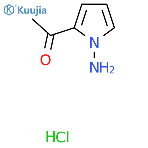 1-(1-Amino-1H-pyrrol-2-yl)ethanone hydrochloride structure