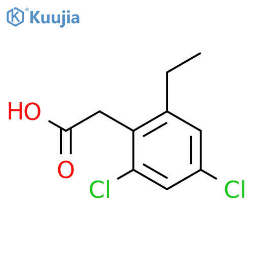 BENZENEACETIC ACID, 2,4-DICHLORO-6-ETHYL- structure