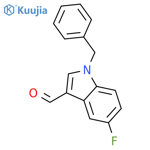 1-Benzyl-5-fluoro-1H-indole-3-carbaldehyde structure