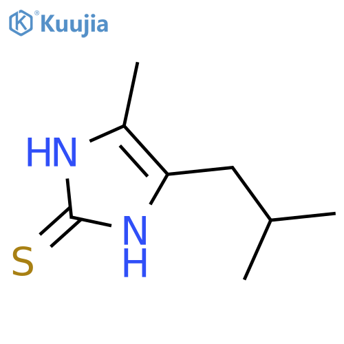 1,3-Dihydro-4-methyl-5-(2-methylpropyl)-2H-imidazole-2-thione structure