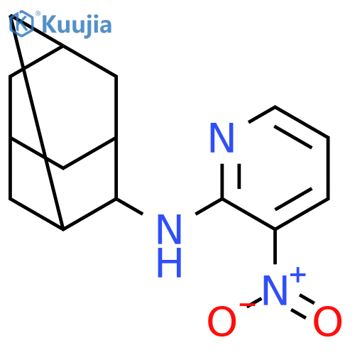 3-nitro-N-(tricyclo[3.3.1.1~3,7~]dec-2-yl)pyridin-2-amine structure