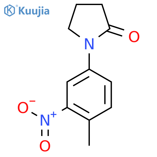 1-(4-Methyl-3-nitrophenyl)pyrrolidin-2-one structure