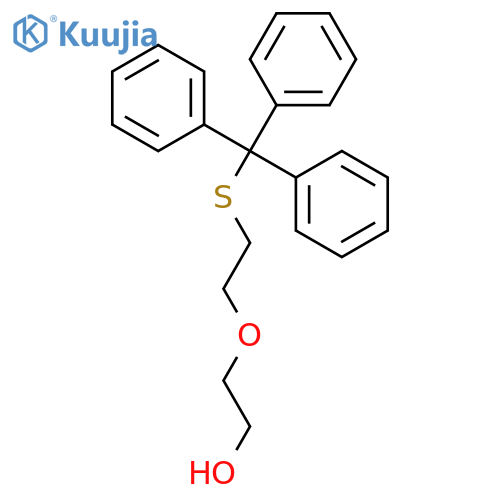 Ethanol, 2-[2-[(triphenylmethyl)thio]ethoxy]- structure