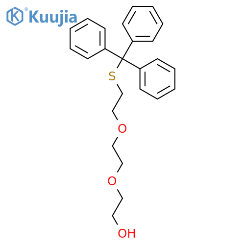 Ethanol, 2-[2-[2-[(triphenylmethyl)thio]ethoxy]ethoxy]- structure