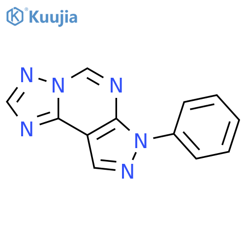7H-PYRAZOLO[4,3-E][1,2,4]TRIAZOLO[1,5-C]PYRIMIDINE, 7-PHENYL- structure