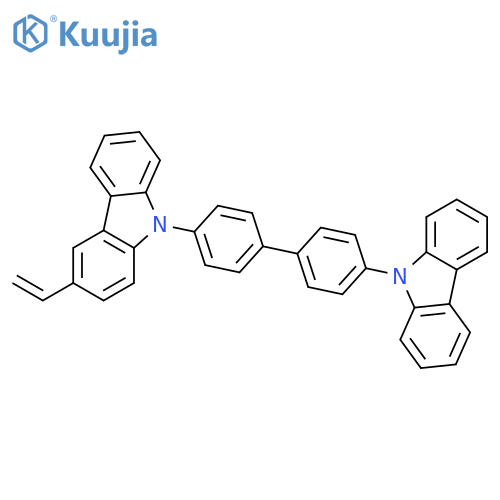 9H-Carbazole, 9-[4'-(9H-carbazol-9-yl)[1,1'-biphenyl]-4-yl]-3-ethenyl- structure