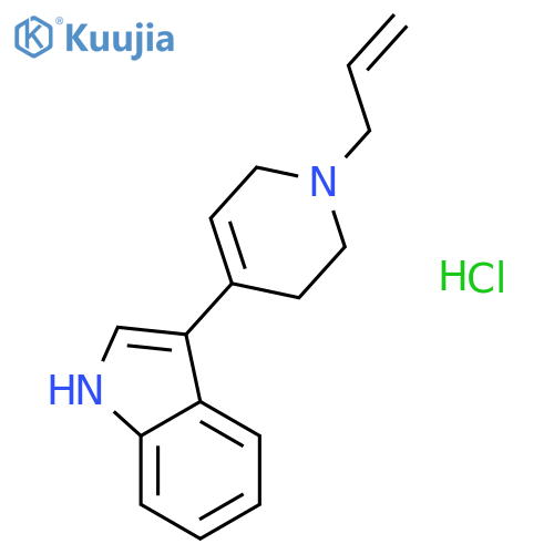 3-(1-prop-2-en-1-yl-1,2,3,6-tetrahydropyridin-4-yl)-1H-indole hydrochloride structure