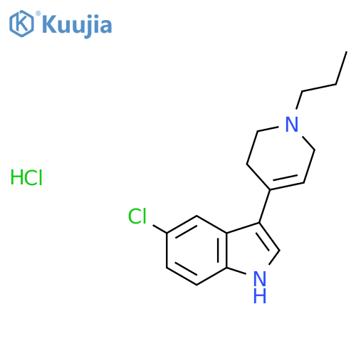 1H-Indole, 5-chloro-3-(1-propyl-1,2,3,6-tetrahydro-4-pyridinyl)-, monohydrochloride structure
