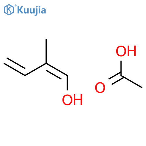 1,3-Butadien-1-ol, 2-methyl-, acetate structure