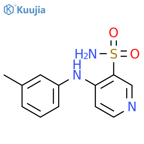 4-(3-Methylphenyl)amino-3-pyridinesulfonamide structure