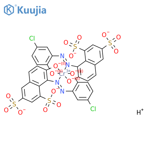 Chromate(5-),bis[8-[(5-chloro-2-hydroxyphenyl)azo]-7-hydroxy-1,3-naphthalenedisulfonato(4-)]-,pentahydrogen structure