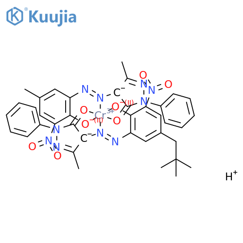 Chromate(1-),[2,4-dihydro-4-[[2-(hydroxy-.kappa.O)-5-methyl-3-nitrophenyl]azo-.kappa.N1]-5-methyl-2-phenyl-3H-pyrazol-3-onato(2-)-.kappa.O3][4-[[5-(2,2-dimethylpropyl)-2-(hydroxy-.kappa.O)-3-nitrophenyl]azo-.kappa.N1]-2,4-dihydro-5-methyl-2-phenyl-3H-pyrazol-3-onato(2-)-.kappa.O3]-,hydrogen structure