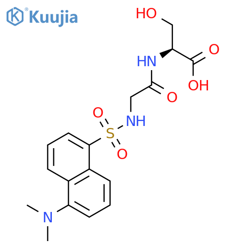 L-Serine, N-[N-[[5-(dimethylamino)-1-naphthalenyl]sulfonyl]glycyl]- structure