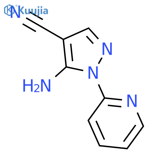 5-Amino-1-(pyridin-2-yl)-1H-pyrazole-4-carbonitrile structure